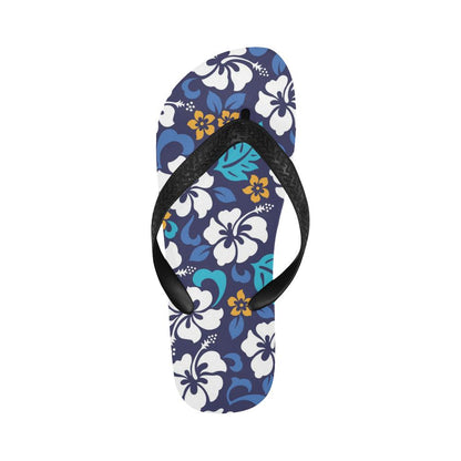 Hibiscus Pattern Print Design HB030 Flip Flops-JorJune