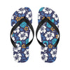 Hibiscus Pattern Print Design HB030 Flip Flops-JorJune