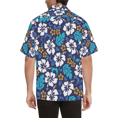 Hibiscus Pattern Print Design HB030 Men Hawaiian Shirt-JorJune