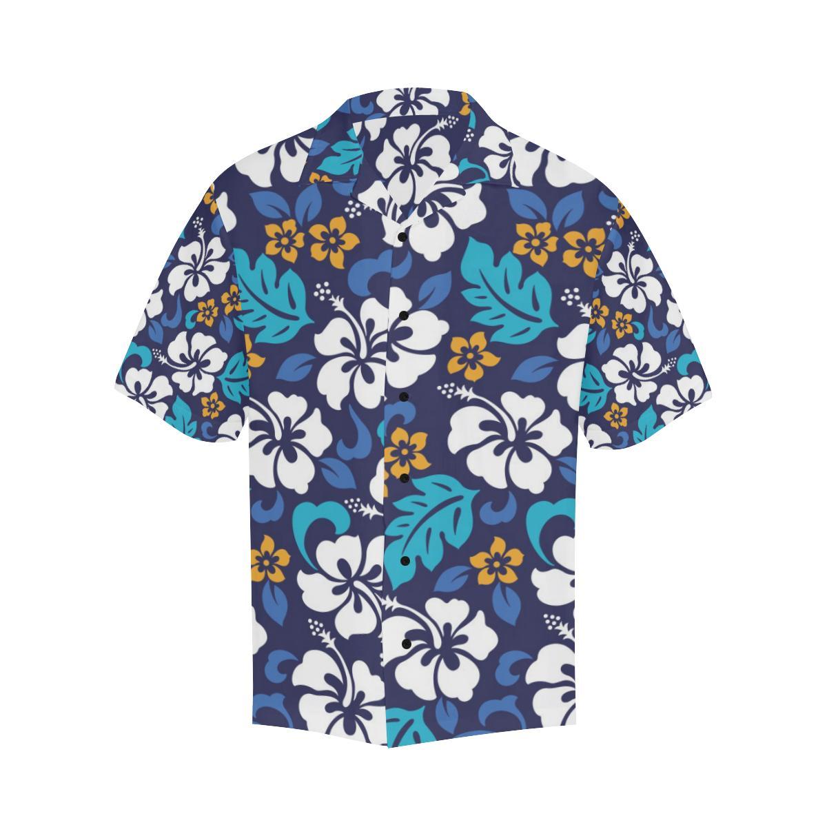 Hibiscus Pattern Print Design HB030 Men Hawaiian Shirt-JorJune