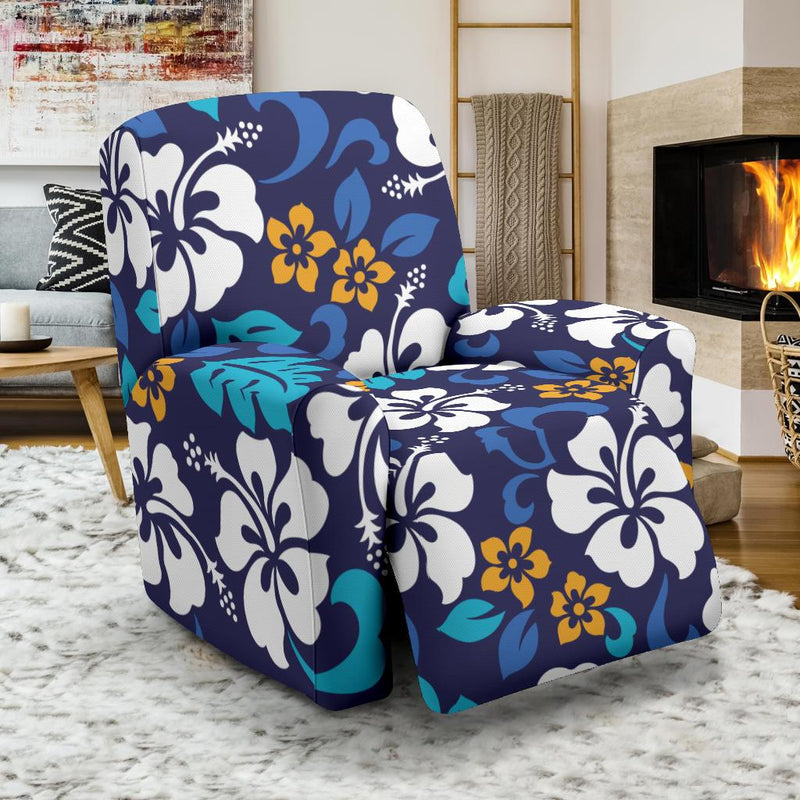 Hibiscus Pattern Print Design HB030 Recliner Slipcover-JORJUNE.COM