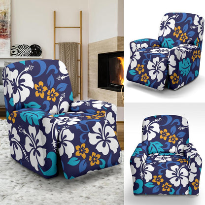 Hibiscus Pattern Print Design HB030 Recliner Slipcover-JORJUNE.COM