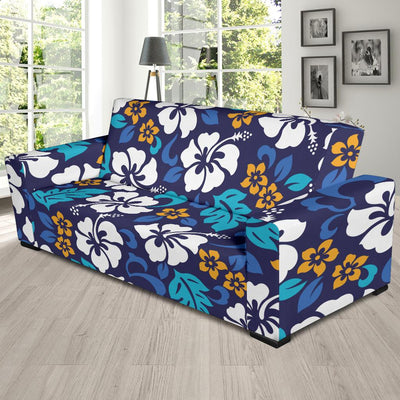 Hibiscus Pattern Print Design HB030 Sofa Slipcover-JORJUNE.COM