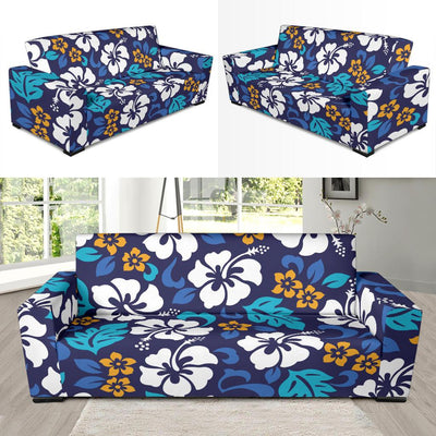 Hibiscus Pattern Print Design HB030 Sofa Slipcover-JORJUNE.COM