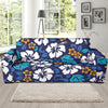 Hibiscus Pattern Print Design HB030 Sofa Slipcover-JORJUNE.COM