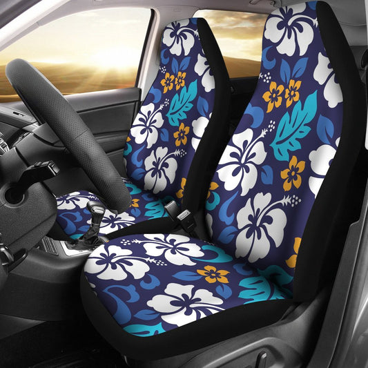 Hibiscus Pattern Print Design HB030 Universal Fit Car Seat Covers-JorJune