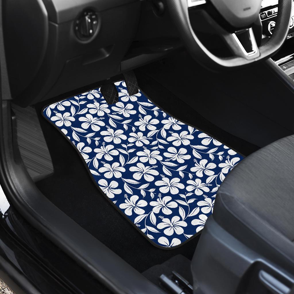 Hibiscus Pattern Print Design HB031 Car Floor Mats-JorJune