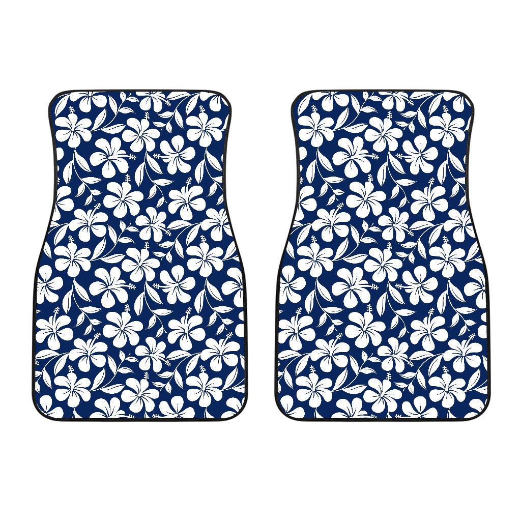 Hibiscus Pattern Print Design HB031 Car Floor Mats-JorJune