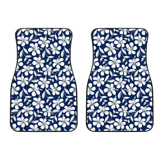 Hibiscus Pattern Print Design HB031 Car Floor Mats-JorJune