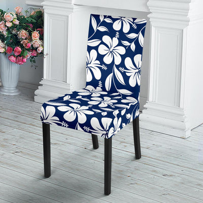 Hibiscus Pattern Print Design HB031 Dining Chair Slipcover-JORJUNE.COM