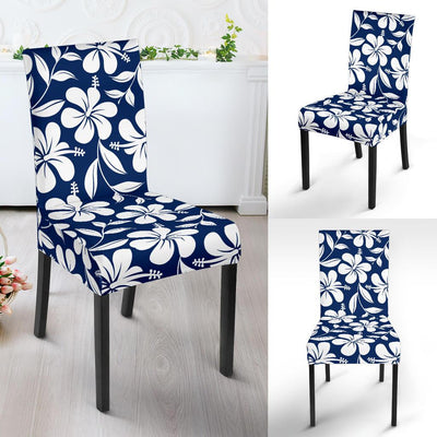 Hibiscus Pattern Print Design HB031 Dining Chair Slipcover-JORJUNE.COM