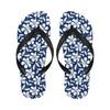 Hibiscus Pattern Print Design HB031 Flip Flops-JorJune