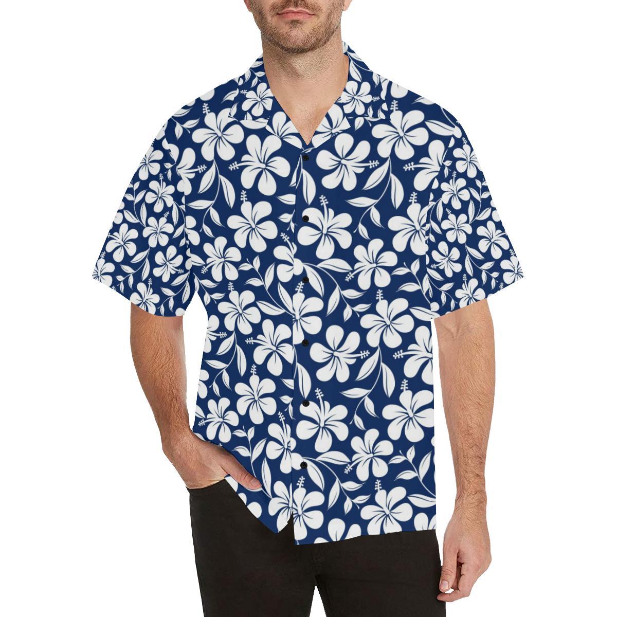 Hibiscus Pattern Print Design HB031 Men Hawaiian Shirt-JorJune