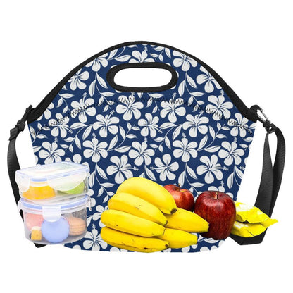 Hibiscus Pattern Print Design HB031 Neoprene Lunch Bag-JorJune
