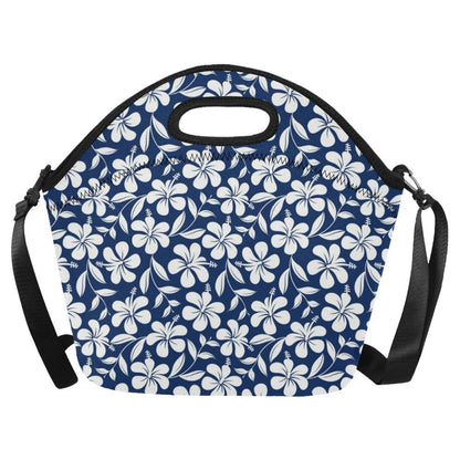 Hibiscus Pattern Print Design HB031 Neoprene Lunch Bag-JorJune
