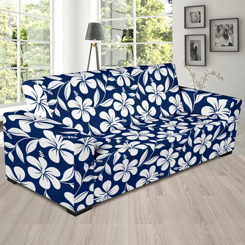 Hibiscus Pattern Print Design HB031 Sofa Slipcover-JORJUNE.COM