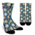 Hibiscus Pattern Print Design HB033 Crew Socks-JORJUNE.COM