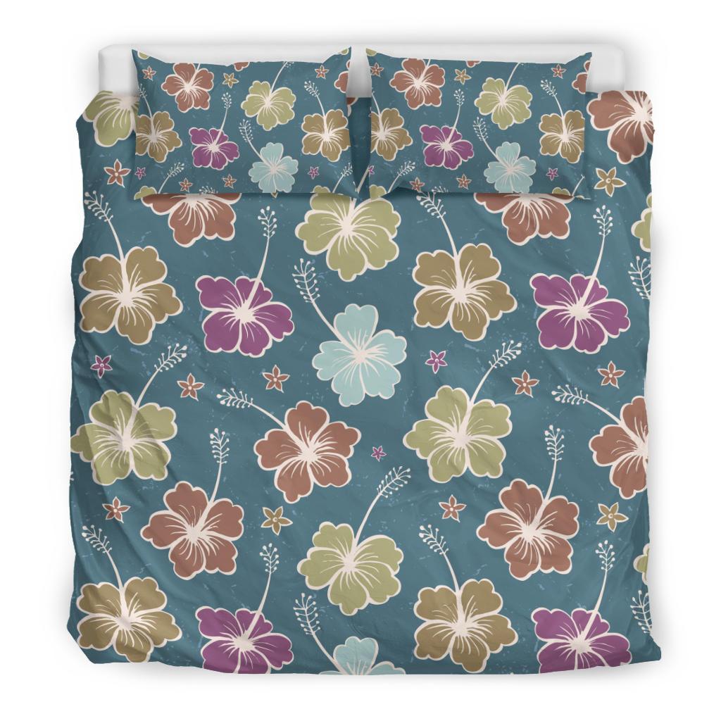 Hibiscus Pattern Print Design HB033 Duvet Cover Bedding Set-JORJUNE.COM