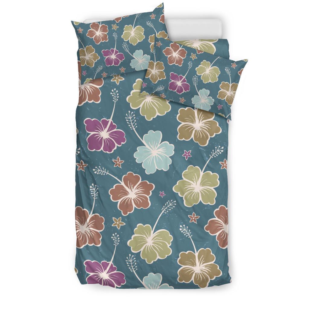 Hibiscus Pattern Print Design HB033 Duvet Cover Bedding Set-JORJUNE.COM