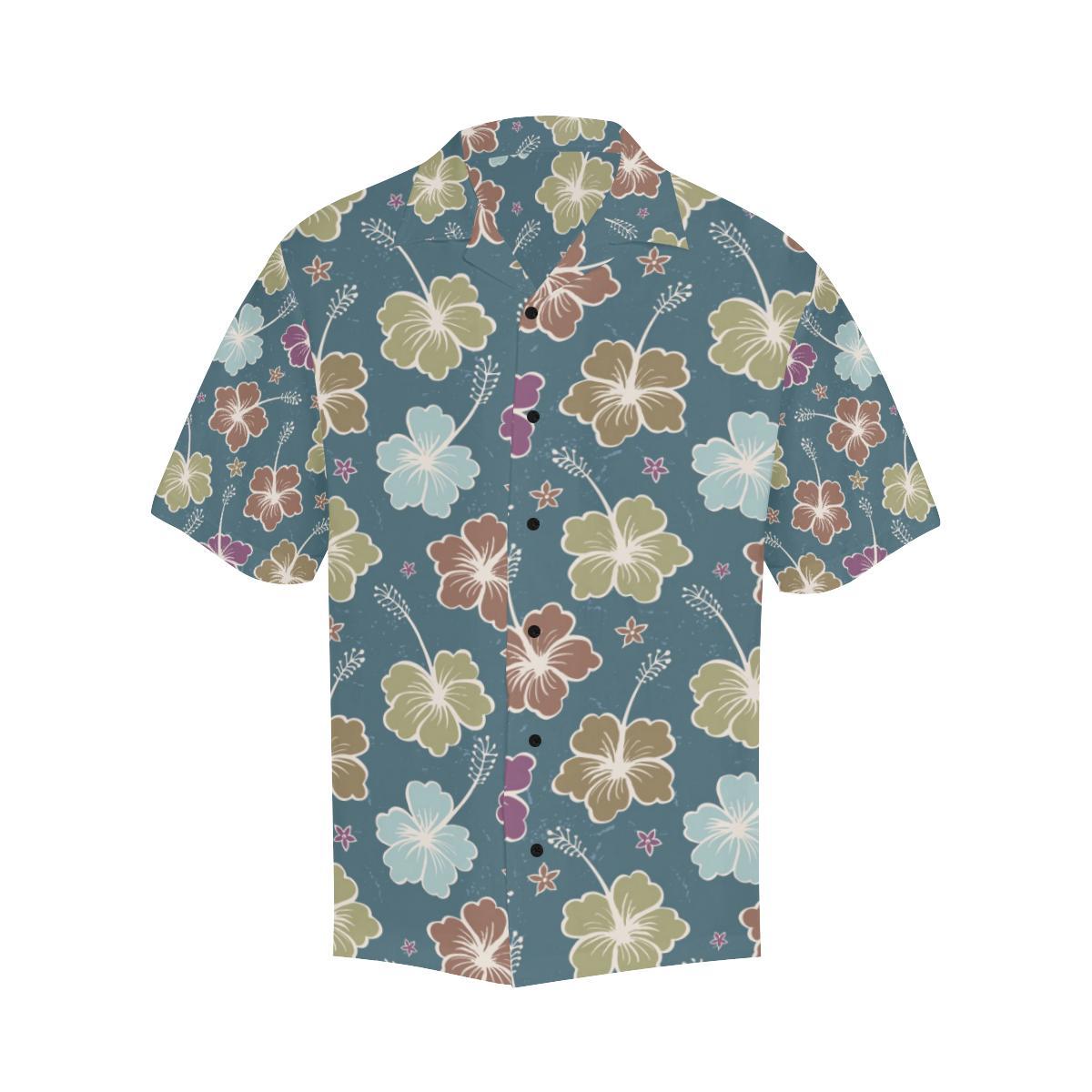 Hibiscus Pattern Print Design HB033 Men Hawaiian Shirt-JorJune
