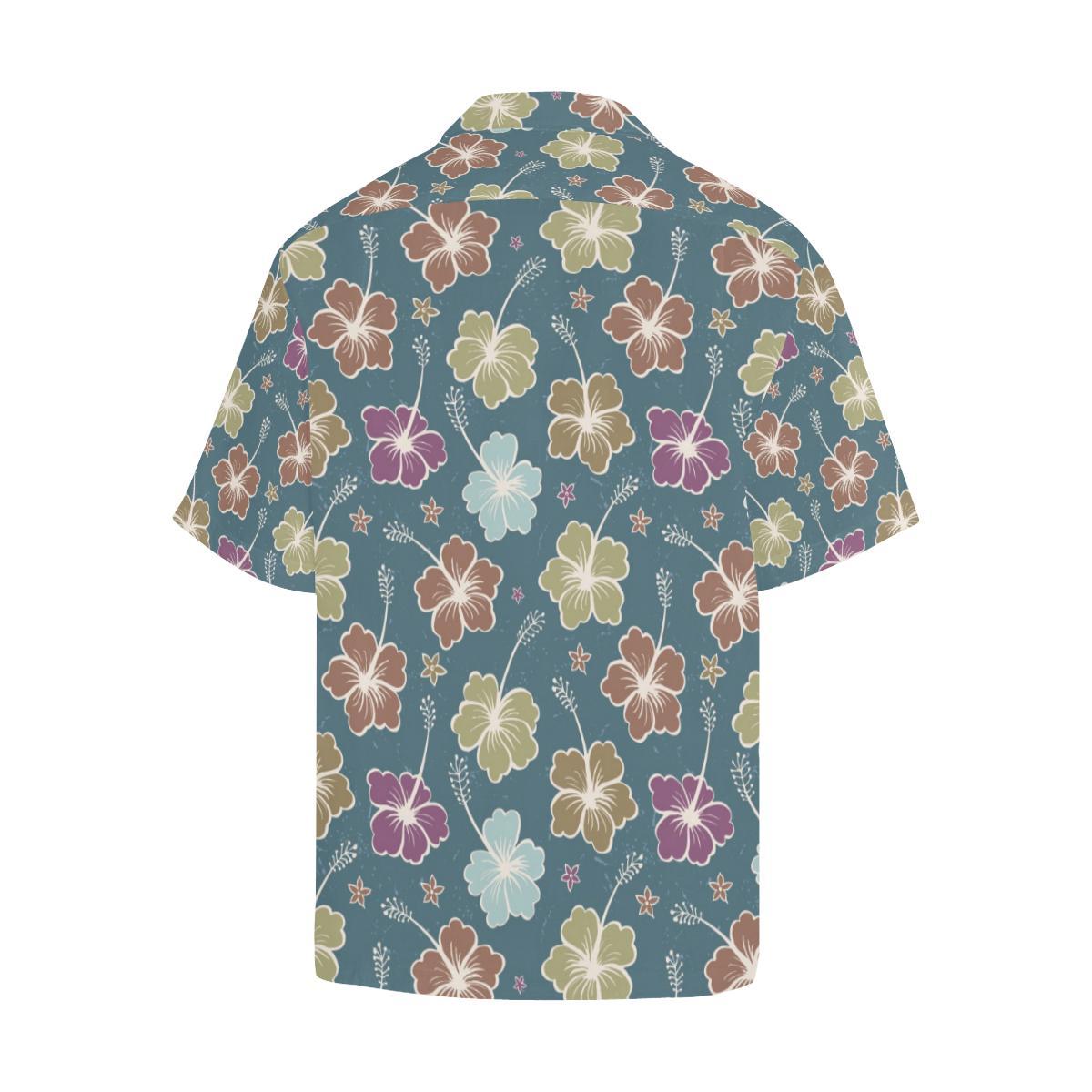Hibiscus Pattern Print Design HB033 Men Hawaiian Shirt-JorJune