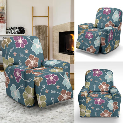 Hibiscus Pattern Print Design HB033 Recliner Slipcover-JORJUNE.COM