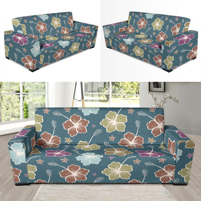 Hibiscus Pattern Print Design HB033 Sofa Slipcover-JORJUNE.COM