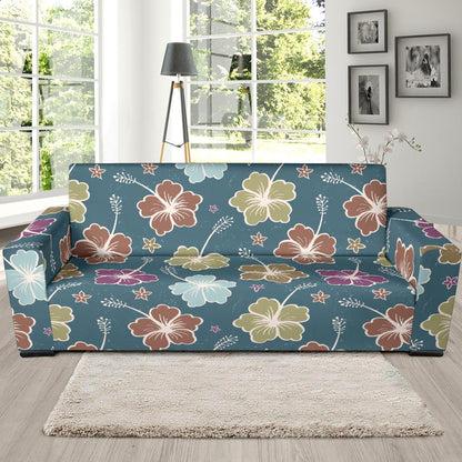 Hibiscus Pattern Print Design HB033 Sofa Slipcover-JORJUNE.COM