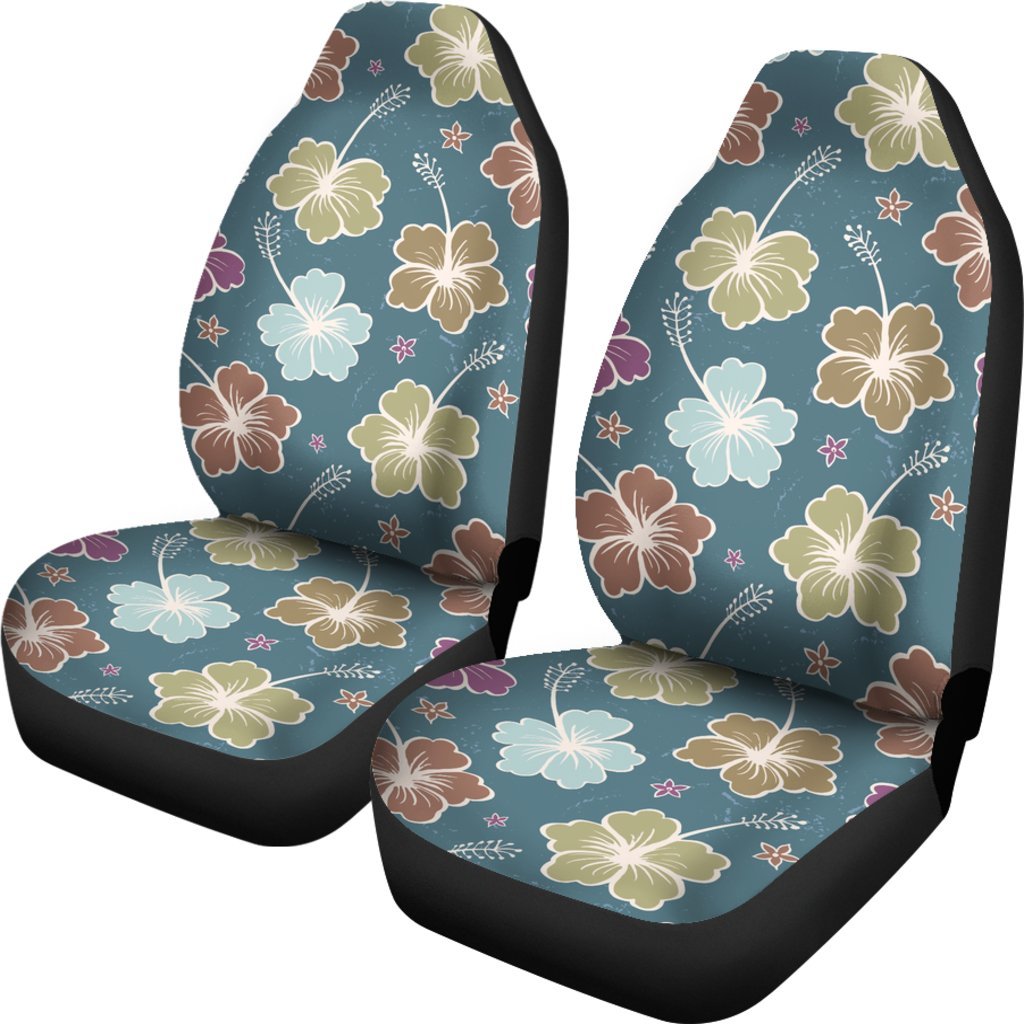 Hibiscus Pattern Print Design HB033 Universal Fit Car Seat Covers-JorJune