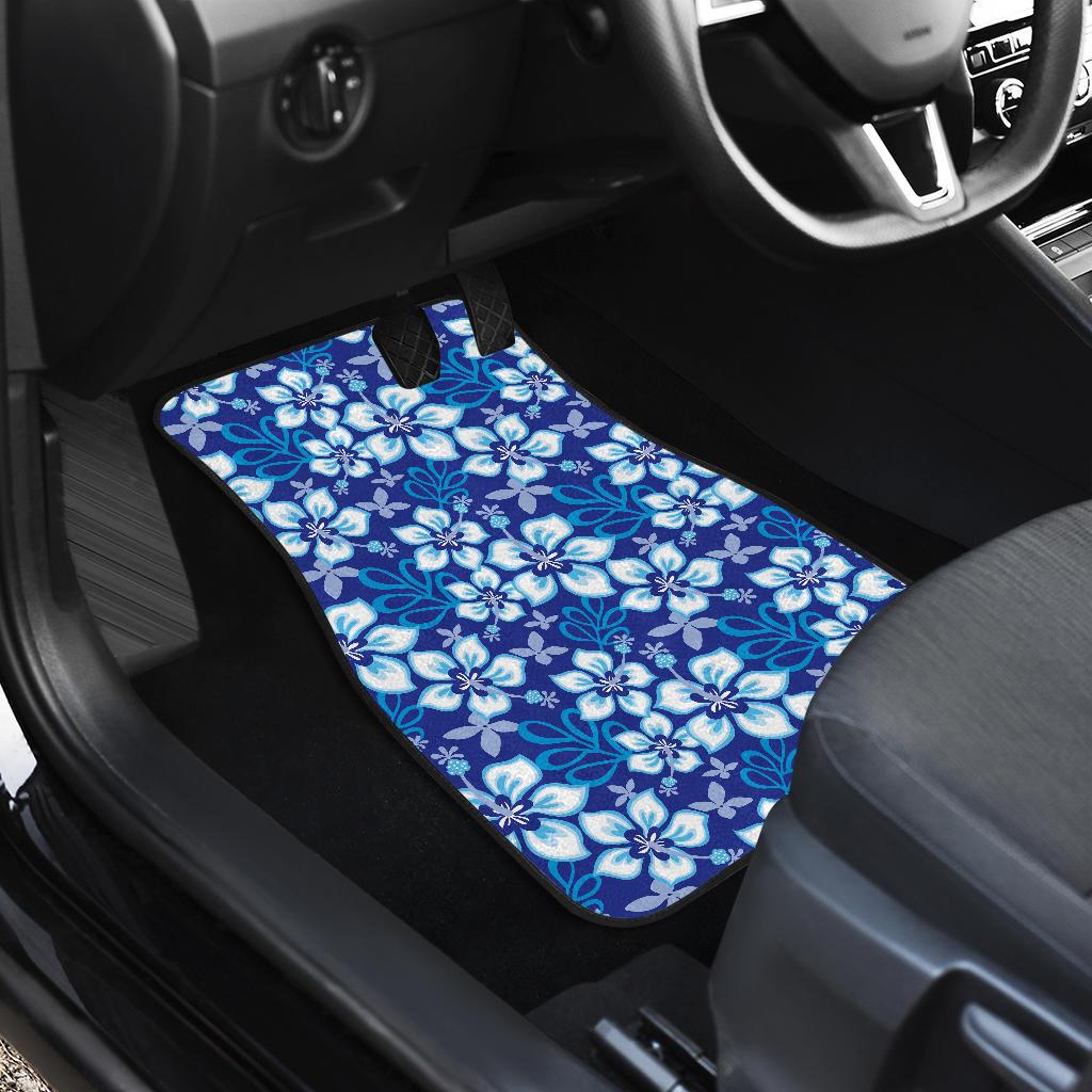 Hibiscus Pattern Print Design HB04 Car Floor Mats-JorJune