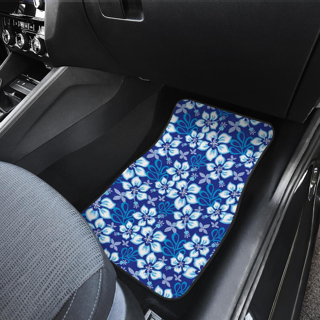 Hibiscus Pattern Print Design HB04 Car Floor Mats-JorJune
