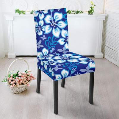 Hibiscus Pattern Print Design HB04 Dining Chair Slipcover-JORJUNE.COM