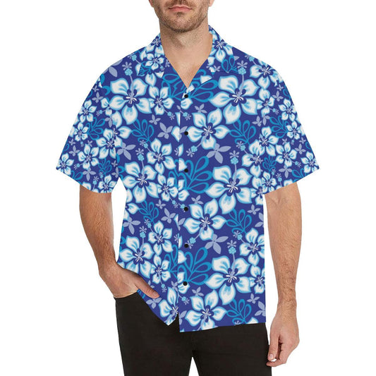 Hibiscus Pattern Print Design HB04 Men Hawaiian Shirt-JorJune