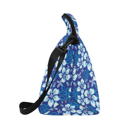 Hibiscus Pattern Print Design HB04 Neoprene Lunch Bag-JorJune