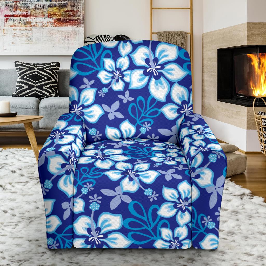 Hibiscus Pattern Print Design HB04 Recliner Slipcover-JORJUNE.COM