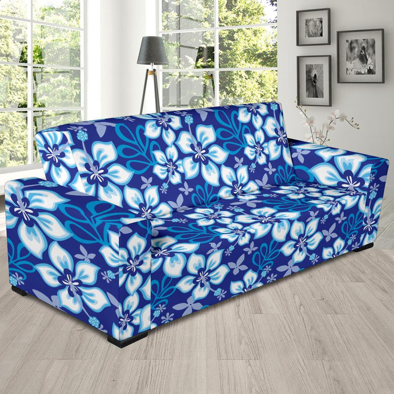 Hibiscus Pattern Print Design HB04 Sofa Slipcover-JORJUNE.COM