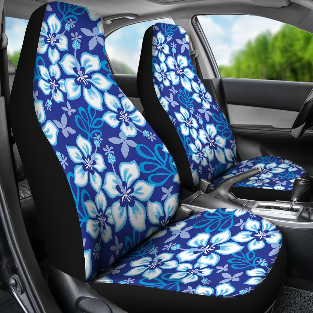 Hibiscus Pattern Print Design HB04 Universal Fit Car Seat Covers-JorJune