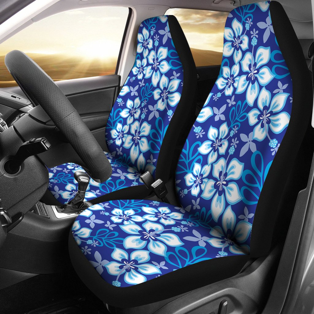 Hibiscus Pattern Print Design HB04 Universal Fit Car Seat Covers-JorJune