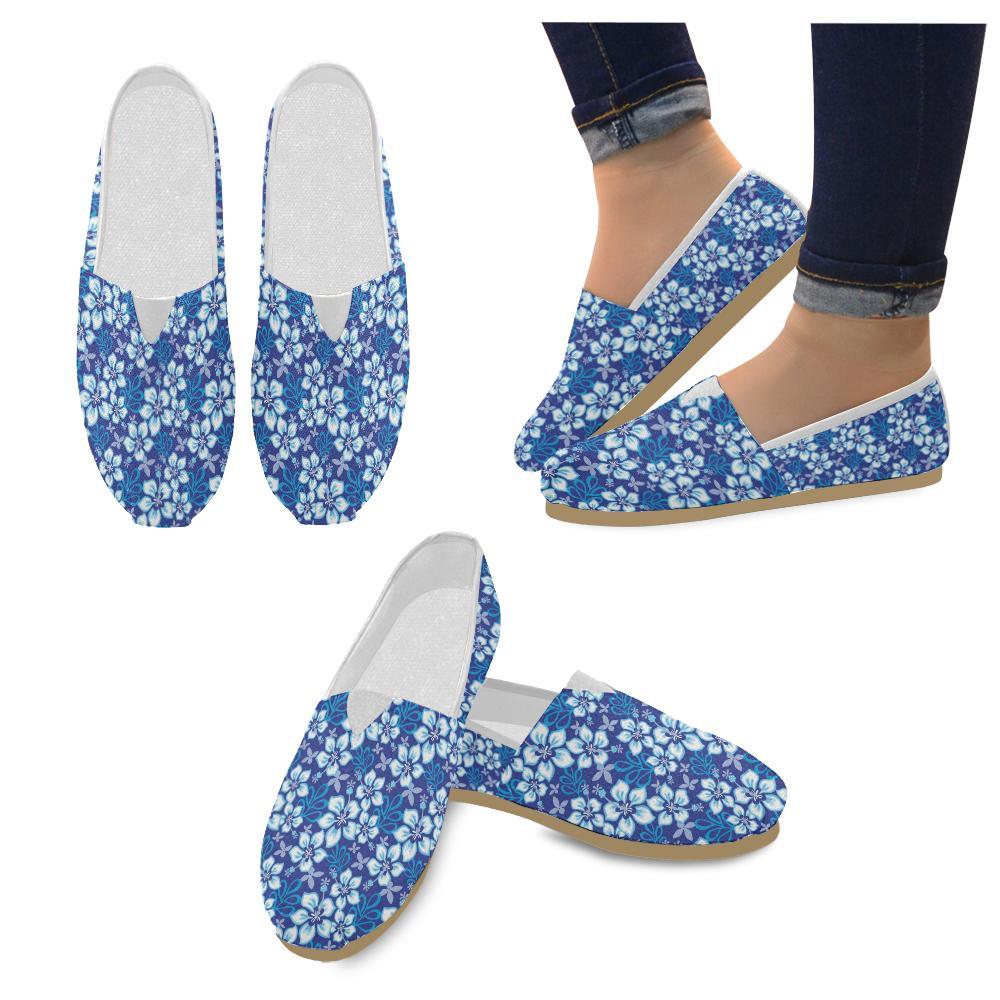 Hibiscus Pattern Print Design HB04 Women Casual Shoes-JorJune.com