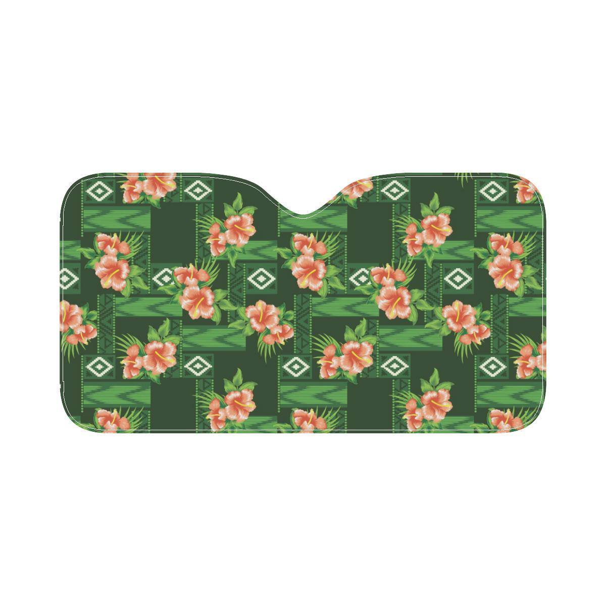 Hibiscus Pattern Print Design HB05 Car Sun Shade-JorJune