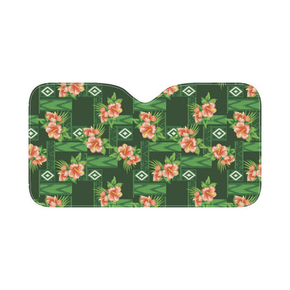 Hibiscus Pattern Print Design HB05 Car Sun Shade-JorJune