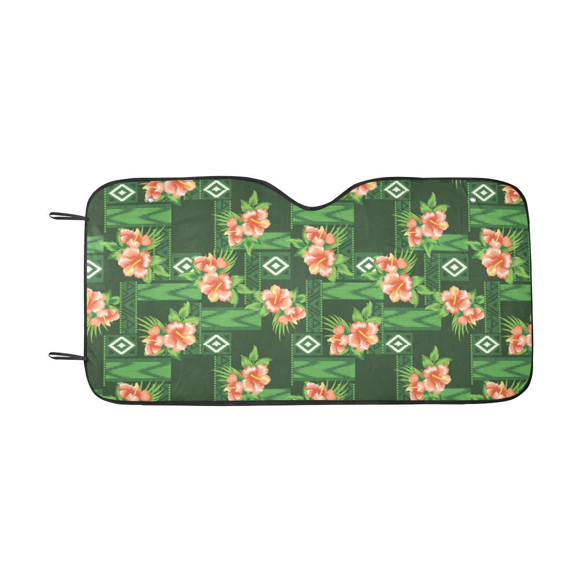 Hibiscus Pattern Print Design HB05 Car Sun Shade-JorJune