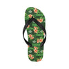 Hibiscus Pattern Print Design HB05 Flip Flops-JorJune