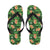 Hibiscus Pattern Print Design HB05 Flip Flops-JorJune