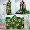 Hibiscus Pattern Print Design HB05 Hooded Blanket-JORJUNE.COM