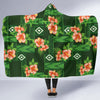 Hibiscus Pattern Print Design HB05 Hooded Blanket-JORJUNE.COM