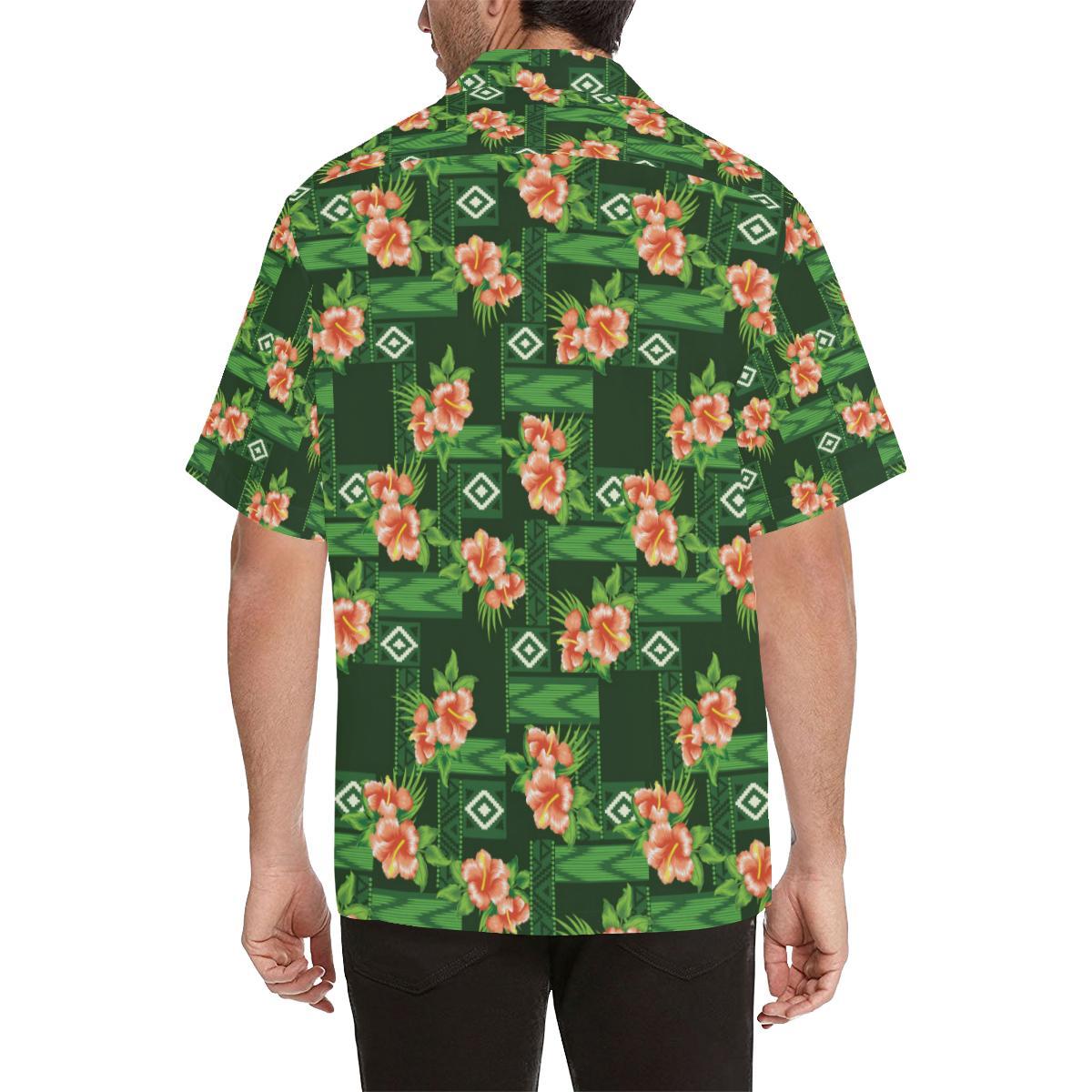 Hibiscus Pattern Print Design HB05 Men Hawaiian Shirt-JorJune