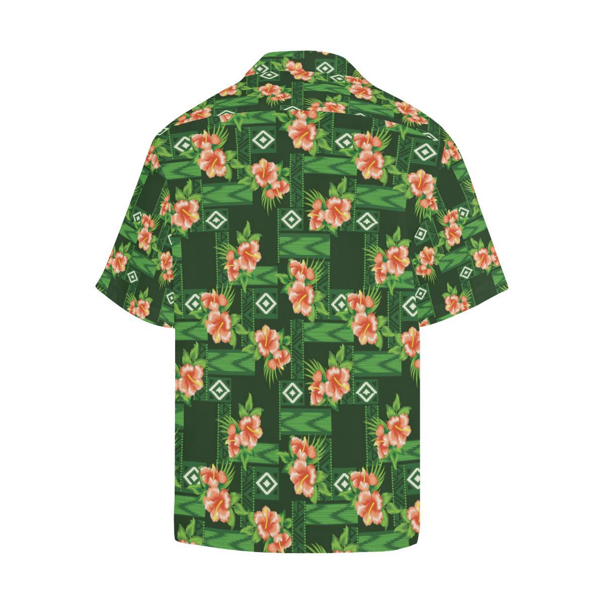 Hibiscus Pattern Print Design HB05 Men Hawaiian Shirt-JorJune
