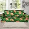 Hibiscus Pattern Print Design HB05 Sofa Slipcover-JORJUNE.COM