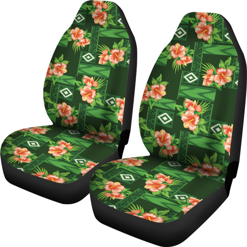 Hibiscus Pattern Print Design HB05 Universal Fit Car Seat Covers-JorJune